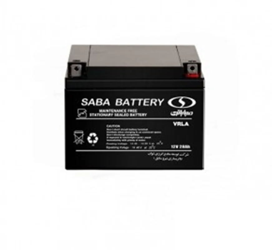 باتری سیلد اسید 12 ولت 28 آمپر ساعت صبا باتری Saba Battery 12V 28Ah