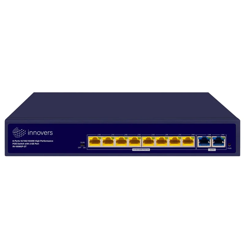 سوئیچ 8 پورت POE اینوورس innovers IN-2008MGP-2S
