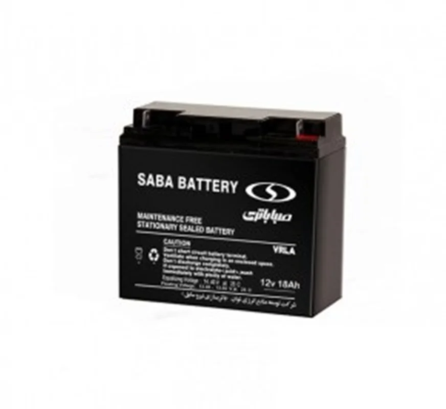 باتری سیلد اسید 12 ولت 18 آمپر ساعت صبا باتری Saba Battery 12V 18Ah